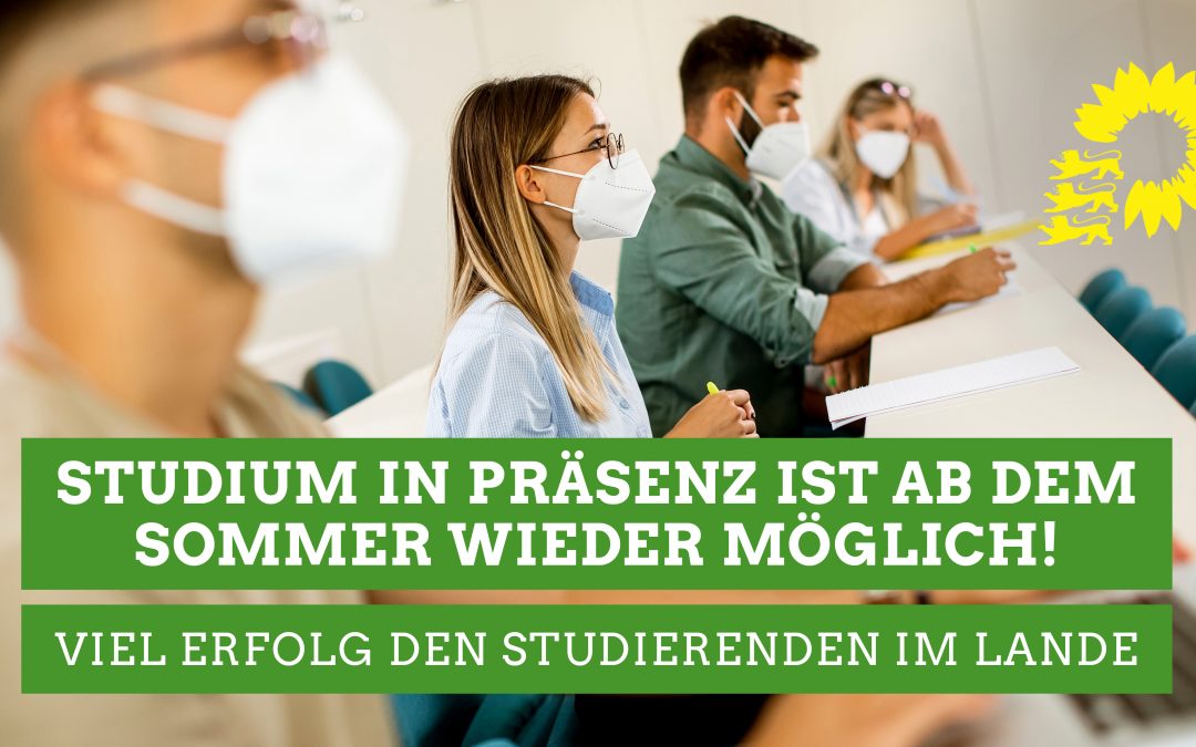 Corona-Verordnung Studienbetrieb – Sommersemester in Präsenz in Baden-Württemberg
