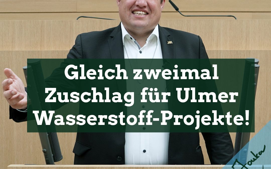 Gleich zweimal Zuschlag für Ulmer Wasserstoff-Projekte!