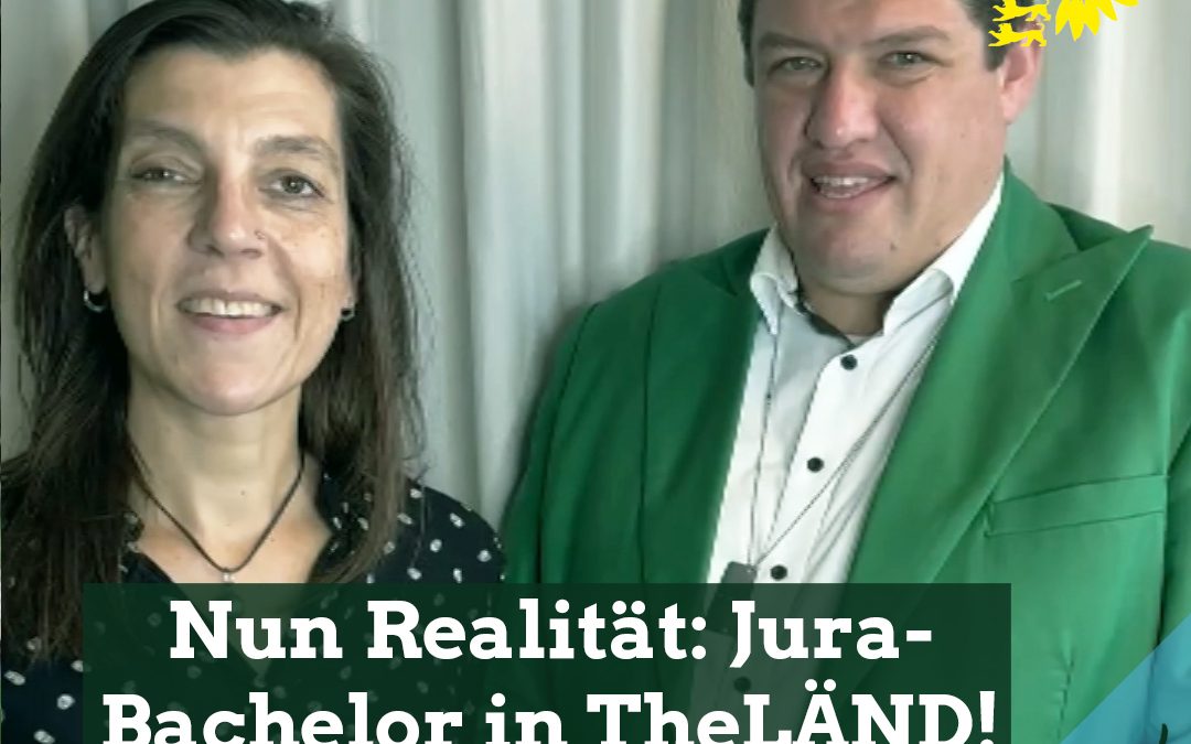 Nun Realität: Jura-Bachelor in TheLÄND! Einbringung der Gesetzesänderung in den Landtag