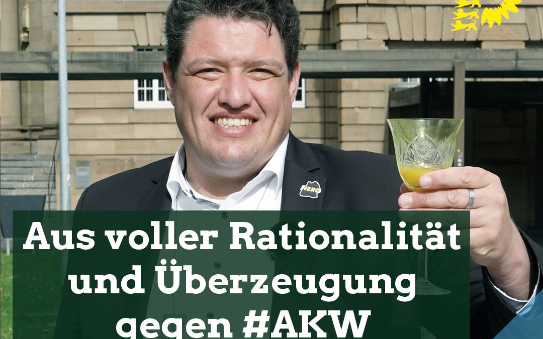 Aus voller Rationalität und Überzeugung gegen #AKW und Fake News wie „Bewegungssuggestionen“ –  Prost mit dem Uranglas!